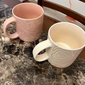 NWOT Whitney Kerney Abstract Coffee Mugs